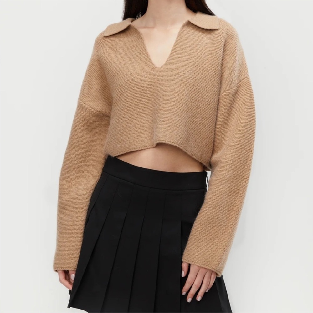 OAK + FORT Fall Collared Sweater